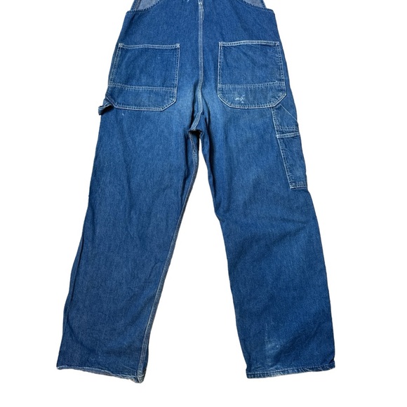 VINTAGE 50’S SEARS UNION MADE DENIM JEAN BIB UNISEX OVERALLS - Picture 10 of 11